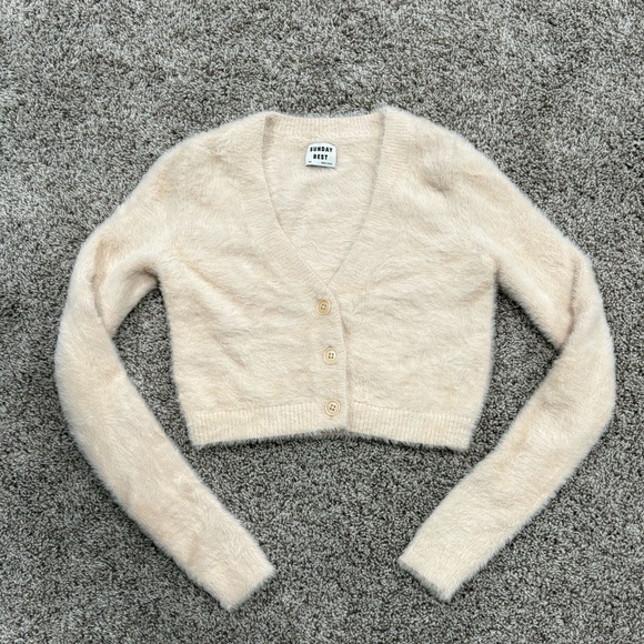 Sunday Best Sweaters - Sunday Best Cropped Caridgan 2XS